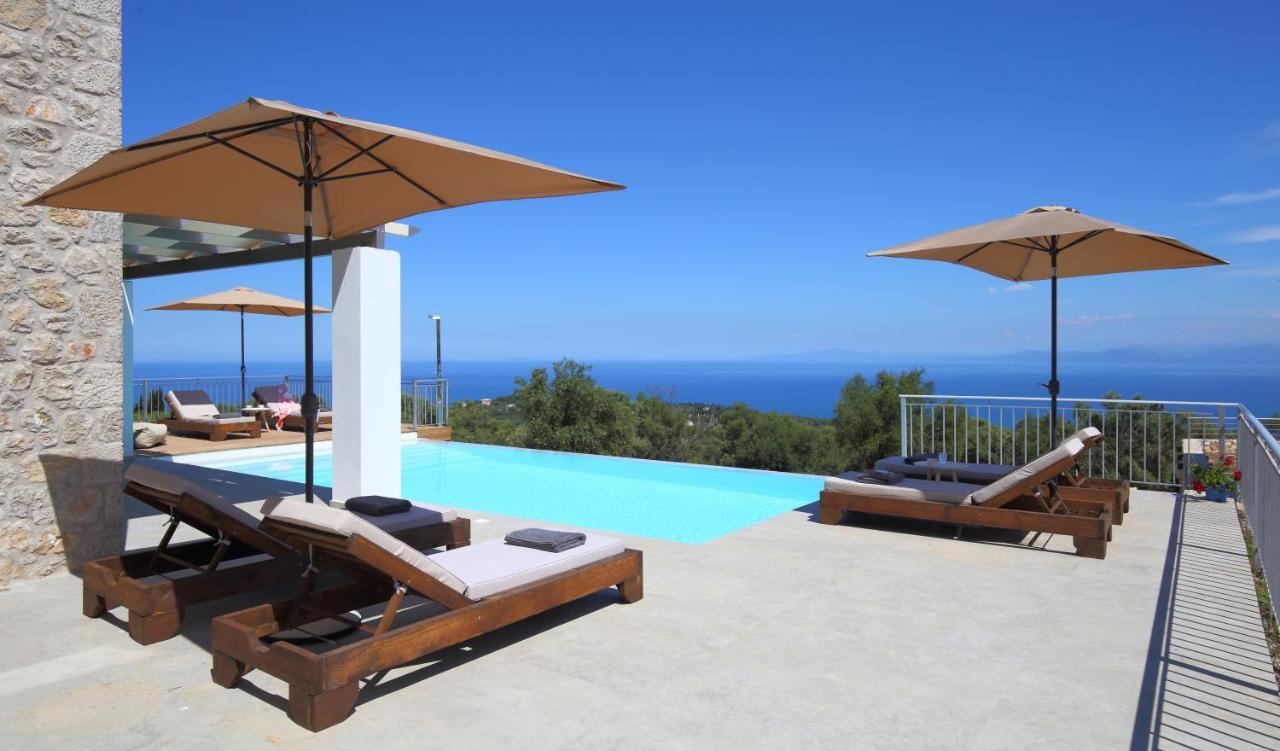 Tsakmakis Villas Luxury- Panoramic Sea View - Lefkada Tsoukaládhes Eksteriør bilde