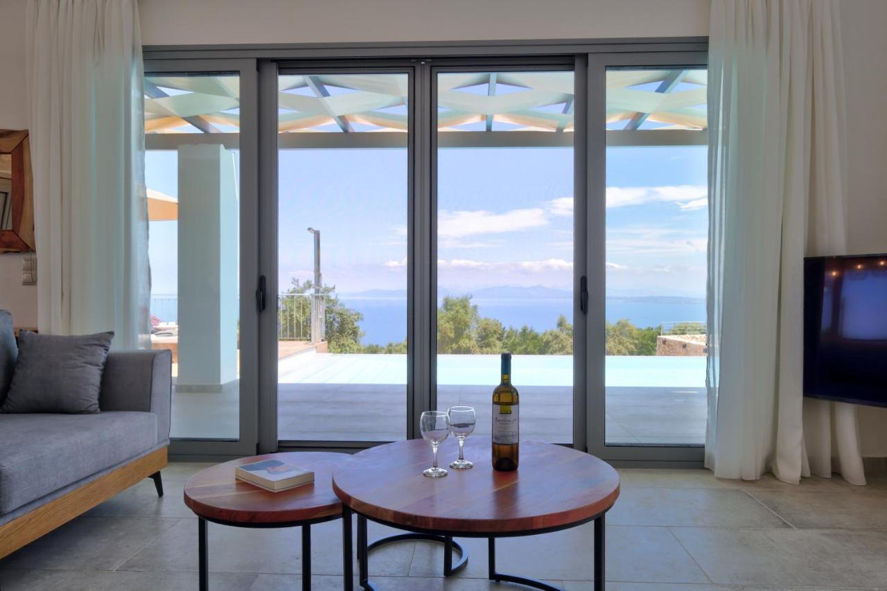 Tsakmakis Villas Luxury- Panoramic Sea View - Lefkada Tsoukaládhes Eksteriør bilde