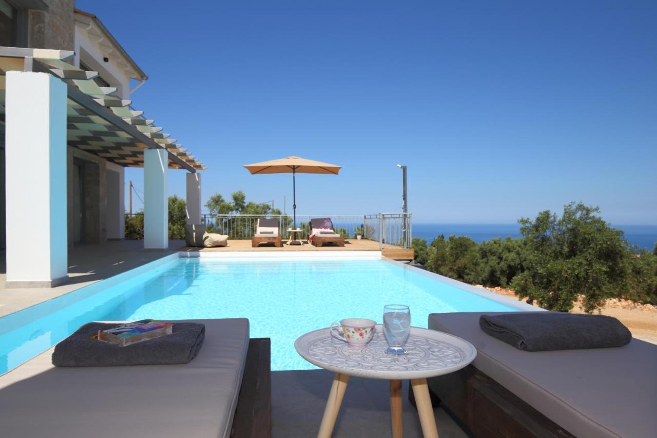 Tsakmakis Villas Luxury- Panoramic Sea View - Lefkada Tsoukaládhes Eksteriør bilde