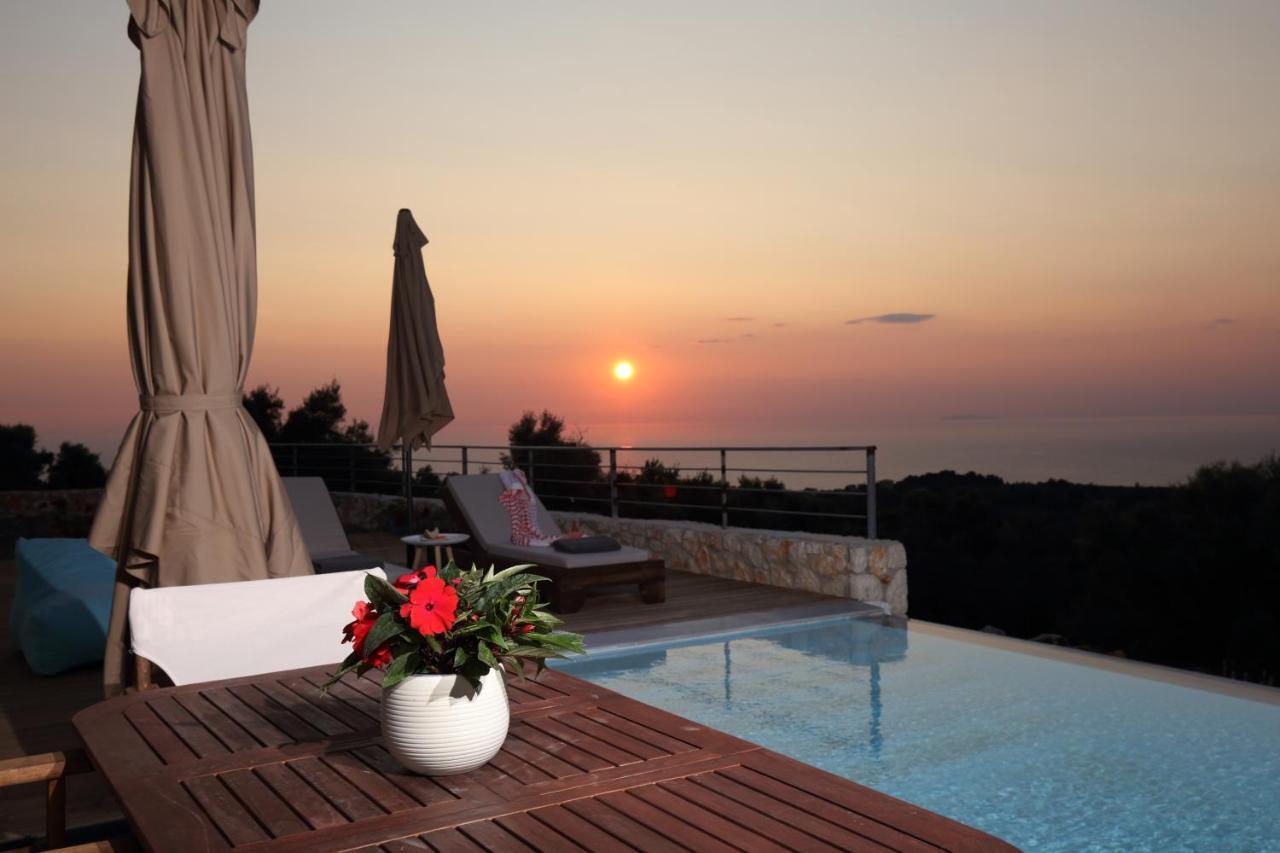 Tsakmakis Villas Luxury- Panoramic Sea View - Lefkada Tsoukaládhes Eksteriør bilde