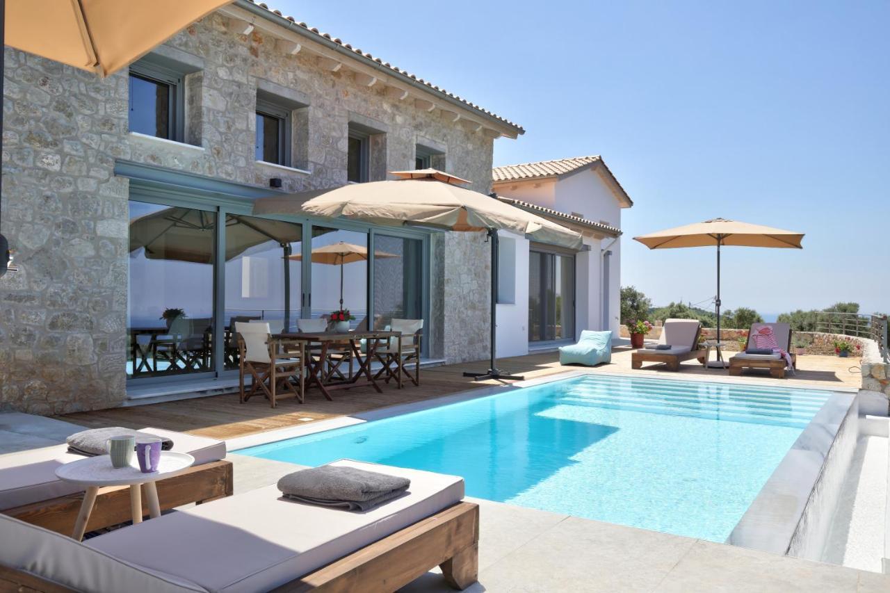 Tsakmakis Villas Luxury- Panoramic Sea View - Lefkada Tsoukaládhes Eksteriør bilde