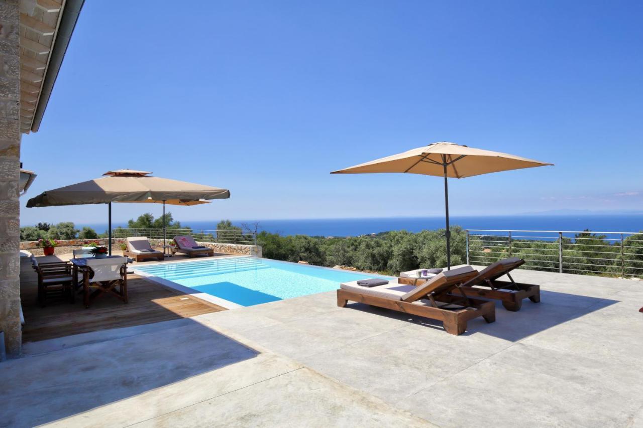 Tsakmakis Villas Luxury- Panoramic Sea View - Lefkada Tsoukaládhes Eksteriør bilde