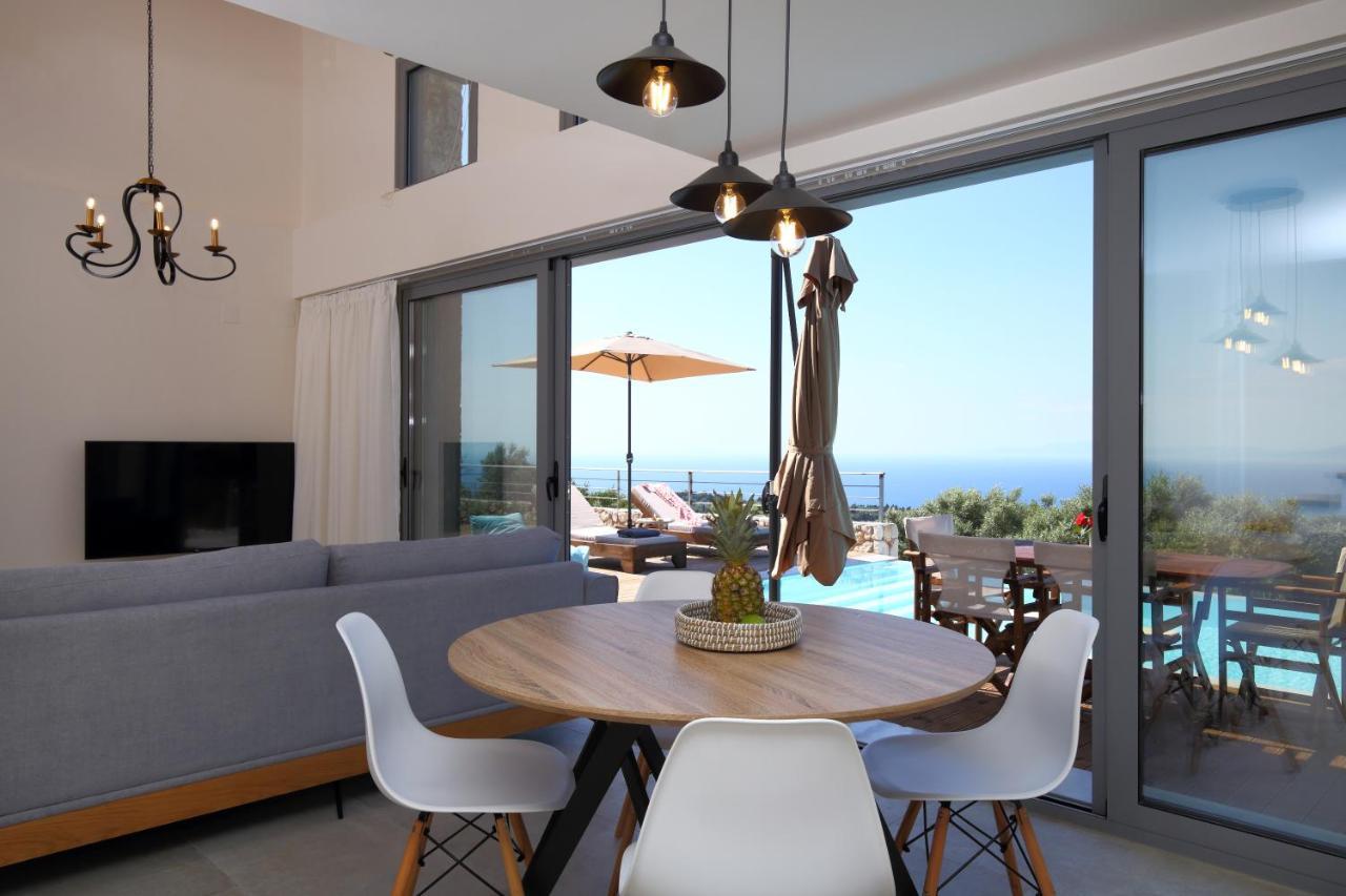 Tsakmakis Villas Luxury- Panoramic Sea View - Lefkada Tsoukaládhes Eksteriør bilde