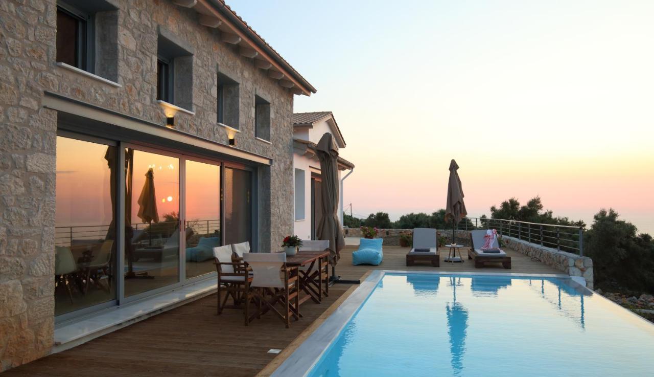 Tsakmakis Villas Luxury- Panoramic Sea View - Lefkada Tsoukaládhes Eksteriør bilde