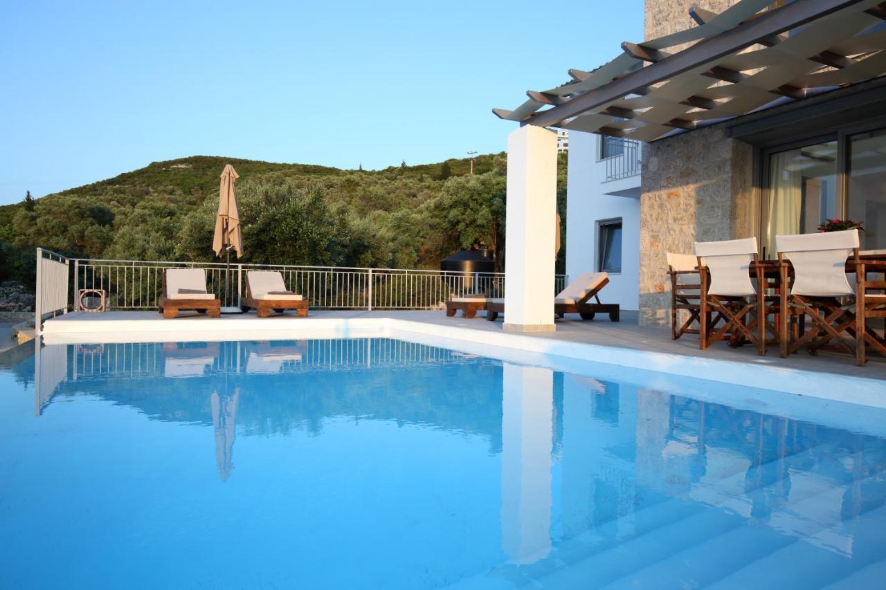 Tsakmakis Villas Luxury- Panoramic Sea View - Lefkada Tsoukaládhes Eksteriør bilde