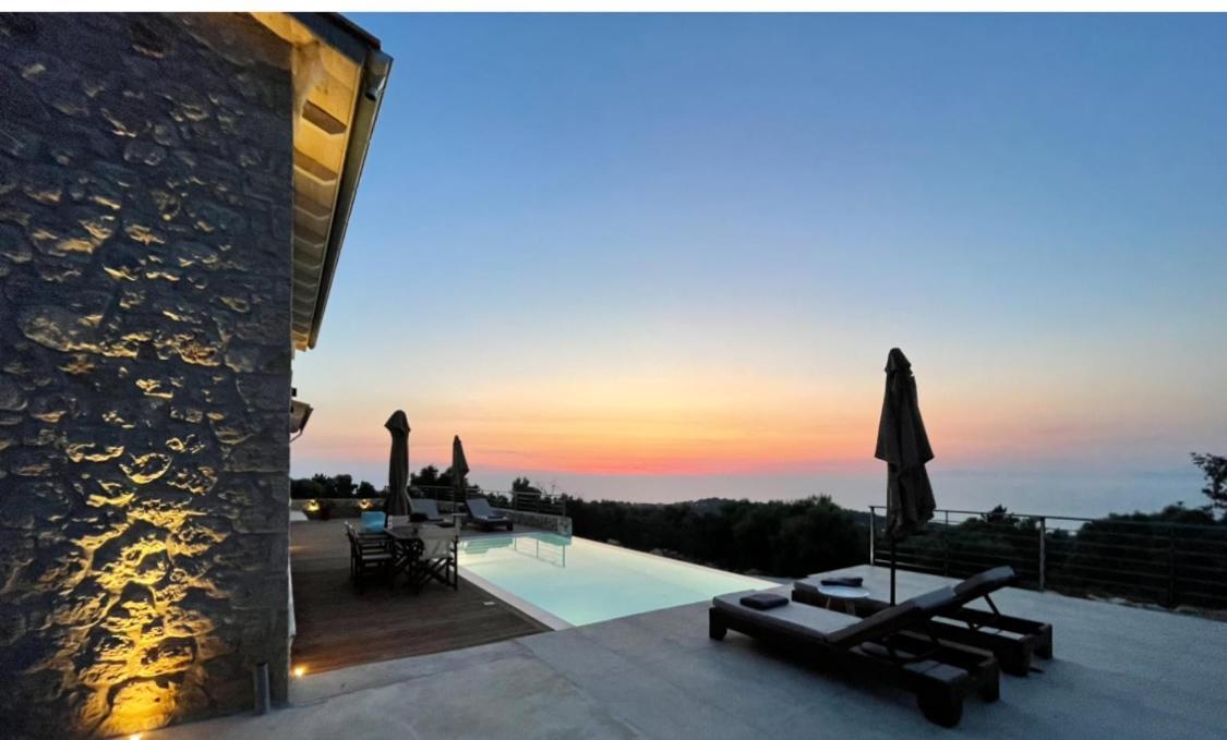 Tsakmakis Villas Luxury- Panoramic Sea View - Lefkada Tsoukaládhes Eksteriør bilde