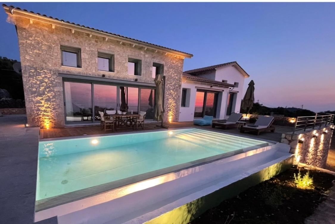 Tsakmakis Villas Luxury- Panoramic Sea View - Lefkada Tsoukaládhes Eksteriør bilde