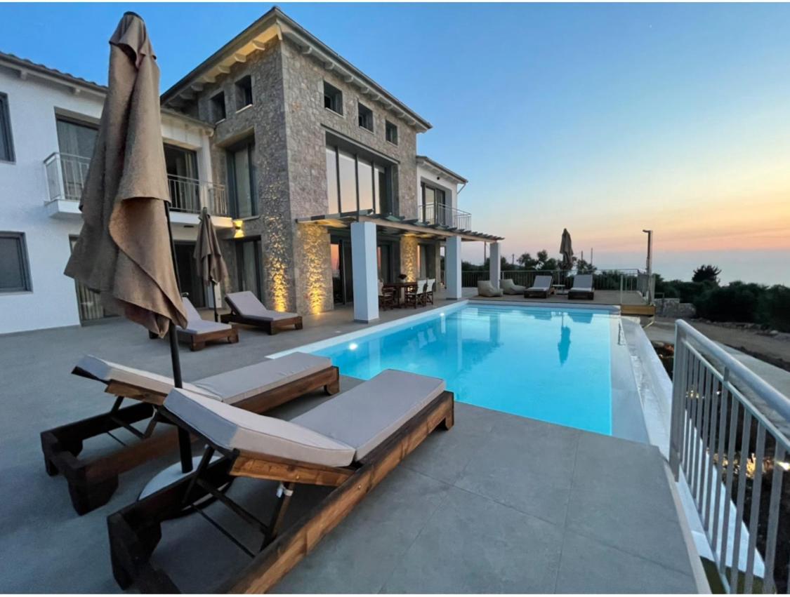 Tsakmakis Villas Luxury- Panoramic Sea View - Lefkada Tsoukaládhes Eksteriør bilde