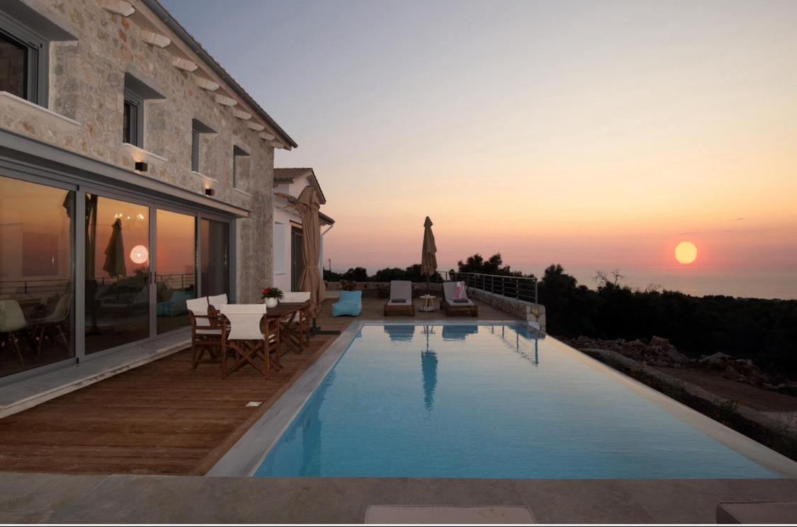 Tsakmakis Villas Luxury- Panoramic Sea View - Lefkada Tsoukaládhes Eksteriør bilde